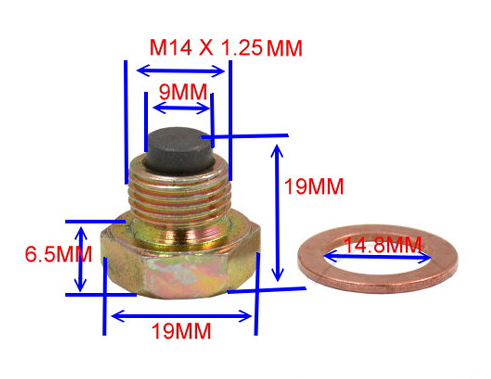 TORNILLO VACIADO ACEITE M14 x 1,25