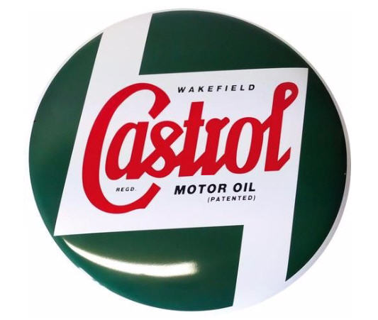 Placa metálico redondo Castrol Clasico diámetro 40cm