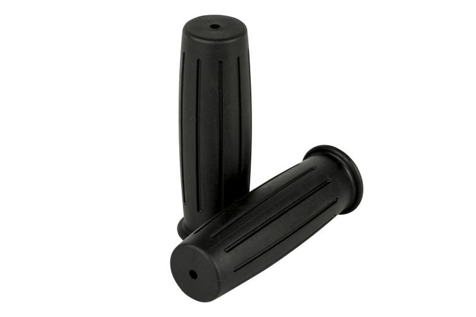 Puños universales Vintage negros para manillar 25mm (1 pulgada)