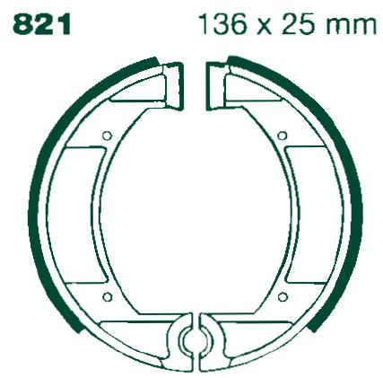 EBC ZAPATAS DE FRENO ANTIBARRO 821G