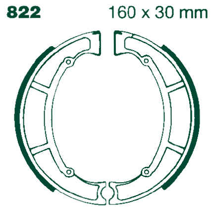 EBC ZAPATAS DE FRENO ANTIBARRO 822G