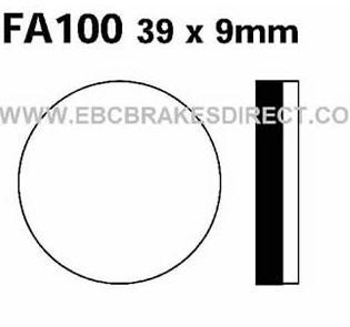 EBC PASTILLAS DE FRENO ORGANICOS FA100