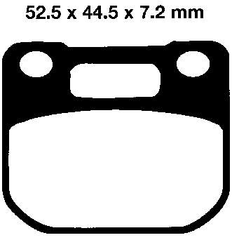 EBC BRAKE PAD SET ORGANIC FA110