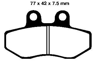 EBC PASTILLAS DE FRENO ORGANICOS FA167