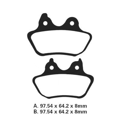 EBC PASTILLAS FRENO SINTERIZADAS FA434HH