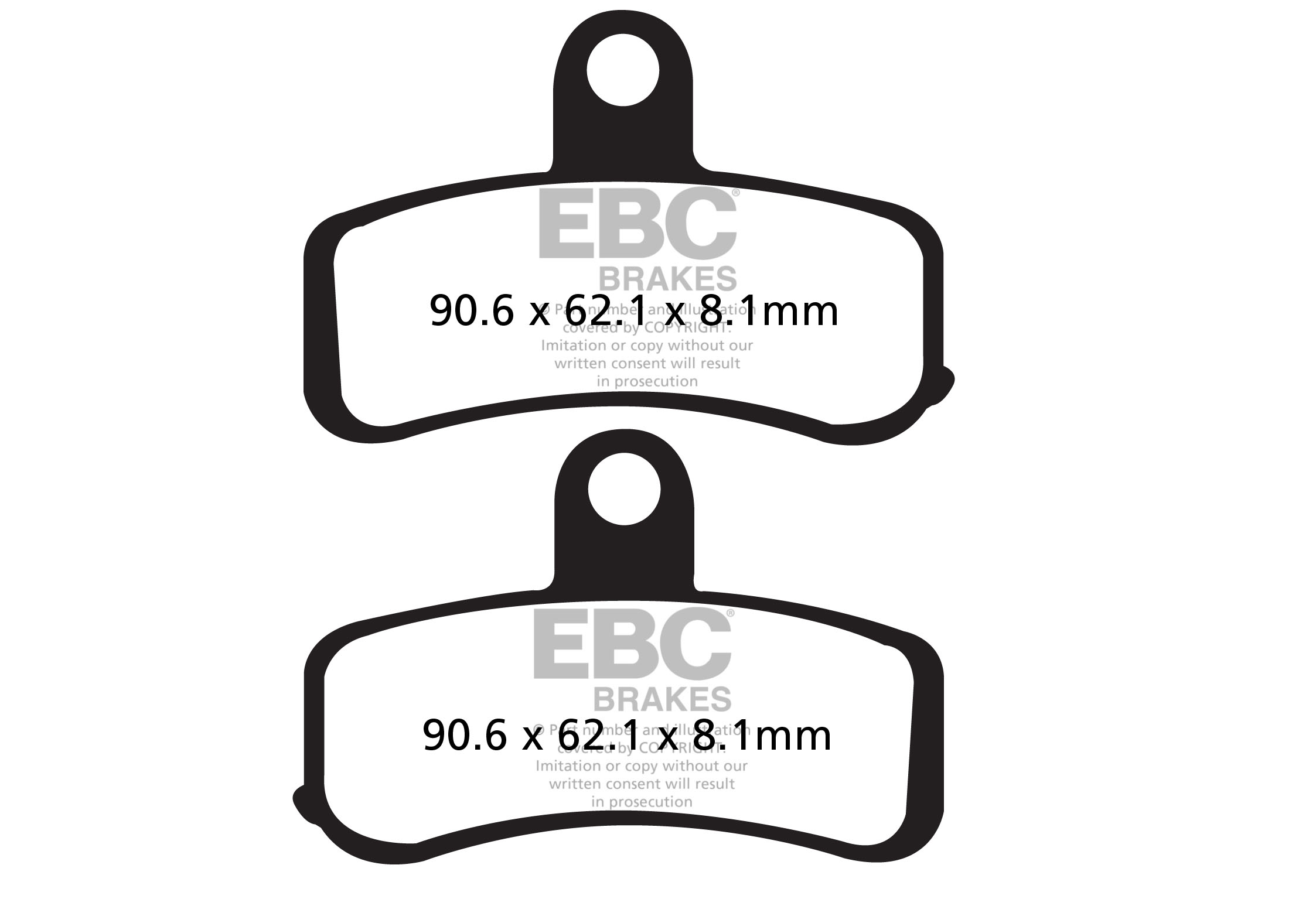 EBC BRAKE PAD SET SINTERED FA457HH