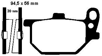 EBC PASTILLAS DE FRENO ORGANICOS FA061