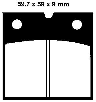 EBC BRAKE PAD SET ORGANIC FA077