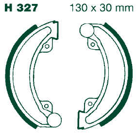 ZAPATAS DE FRENO H327 HONDA CR/XR