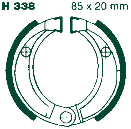 ZAPATAS DE FRENO H338 ARTIC CAT/CPI/DERBI/E-TON/HONDA/KAWASAKI
