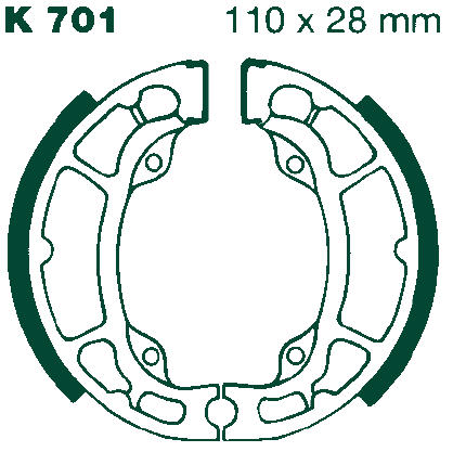 EBC ZAPATAS DE FRENO K701