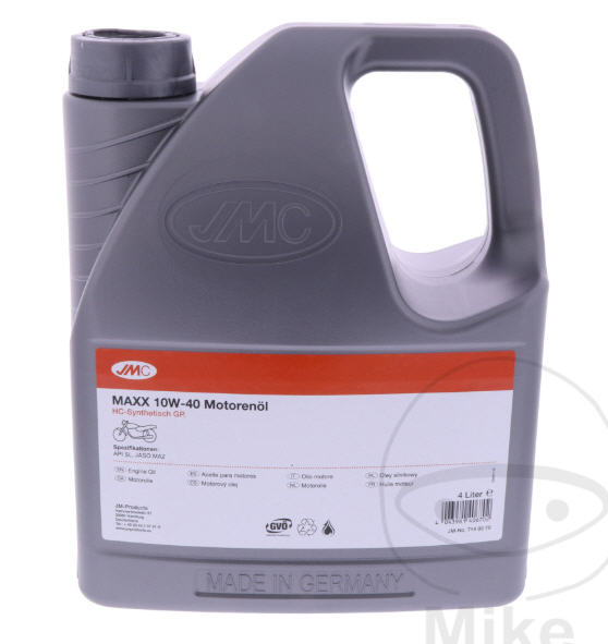 ACEITE MOTOR 10W40 SEMI-SINTÉTICO BOTELLA 4 LITROS
