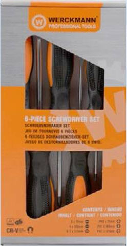 DESTORNILLADORES JUEGO 6 PIEZAS